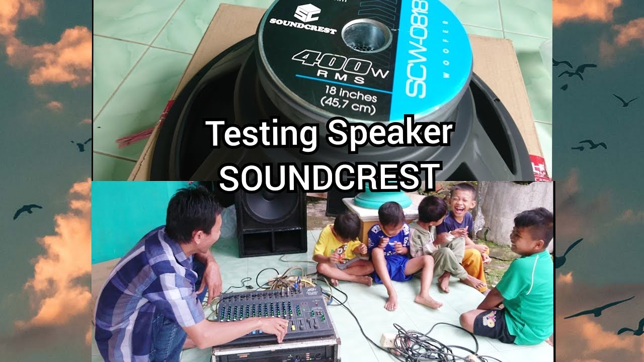 Speaker 18 inch murah soundcrest scw 0818 dan testing suaranya