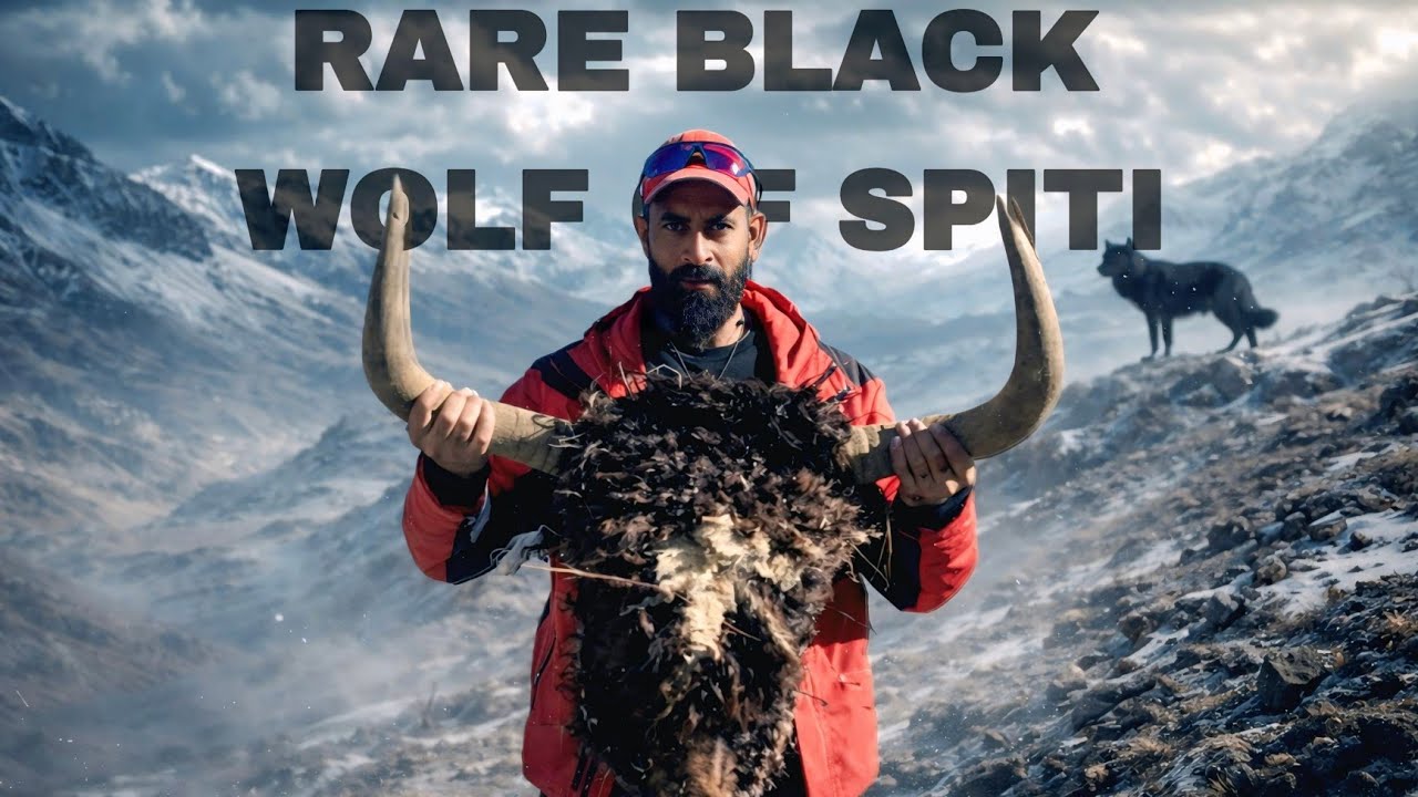I encountered a black wolf in Spiti Valley
