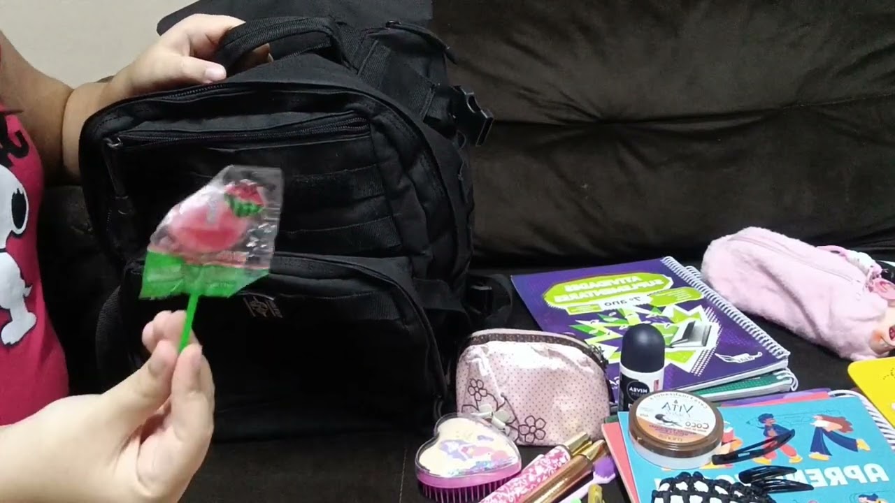 Arrumando minha mochila para prova! 
