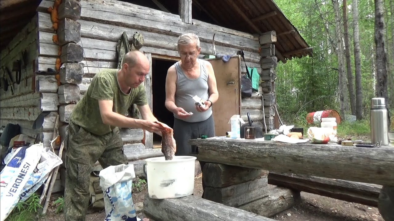 Рыбалка с ночёвкой/ Щуки на спиннинг/ Изба/ Солонец для лося/ Черника.