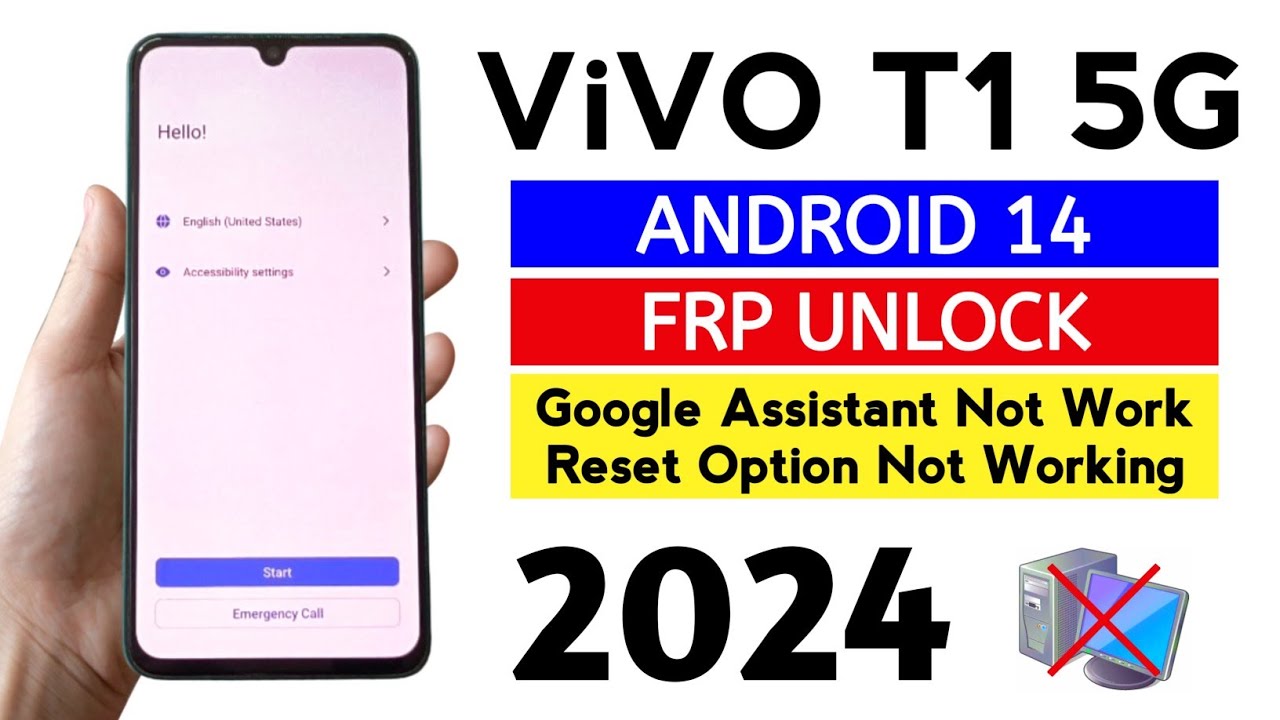 Vivo T1 5G [V2141] Frp bypass 🚀 2024 Android 14 (Without Pc).