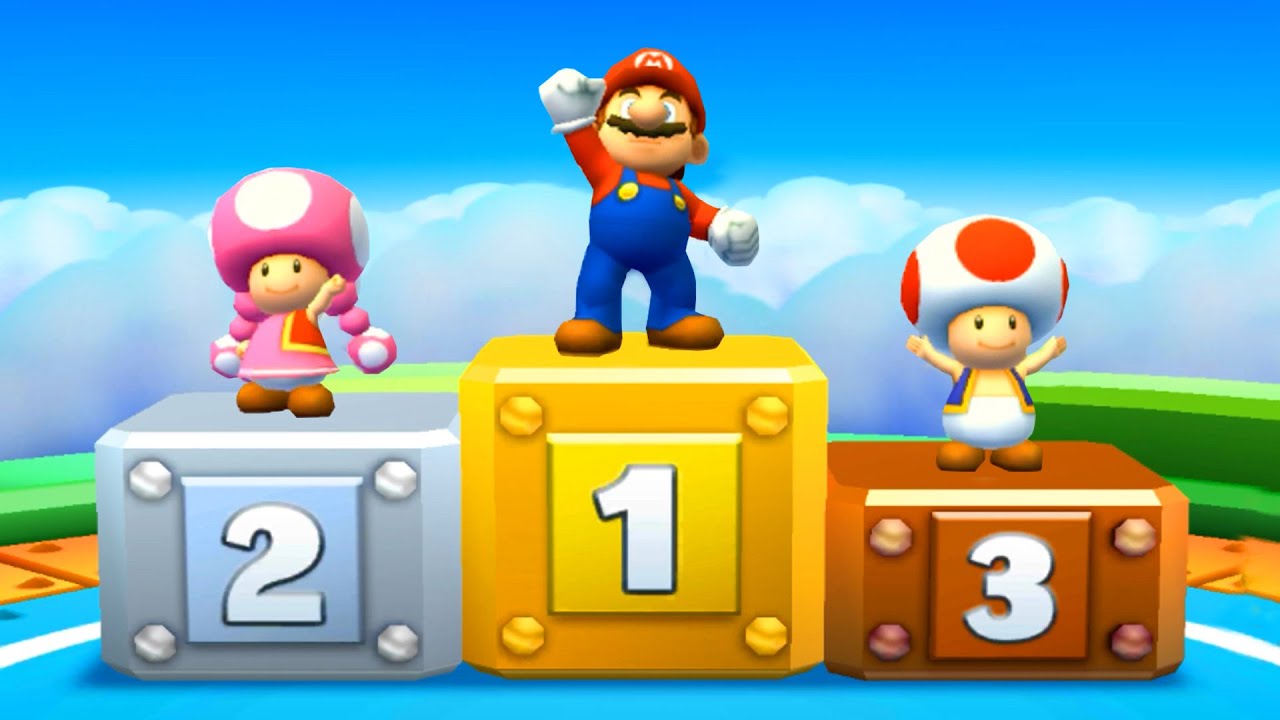 【マリオパーティスターラッシュ】ミニゲームマリオVsキノピオVsキノピコ Vsティディーコング(COM最強 たつじん)