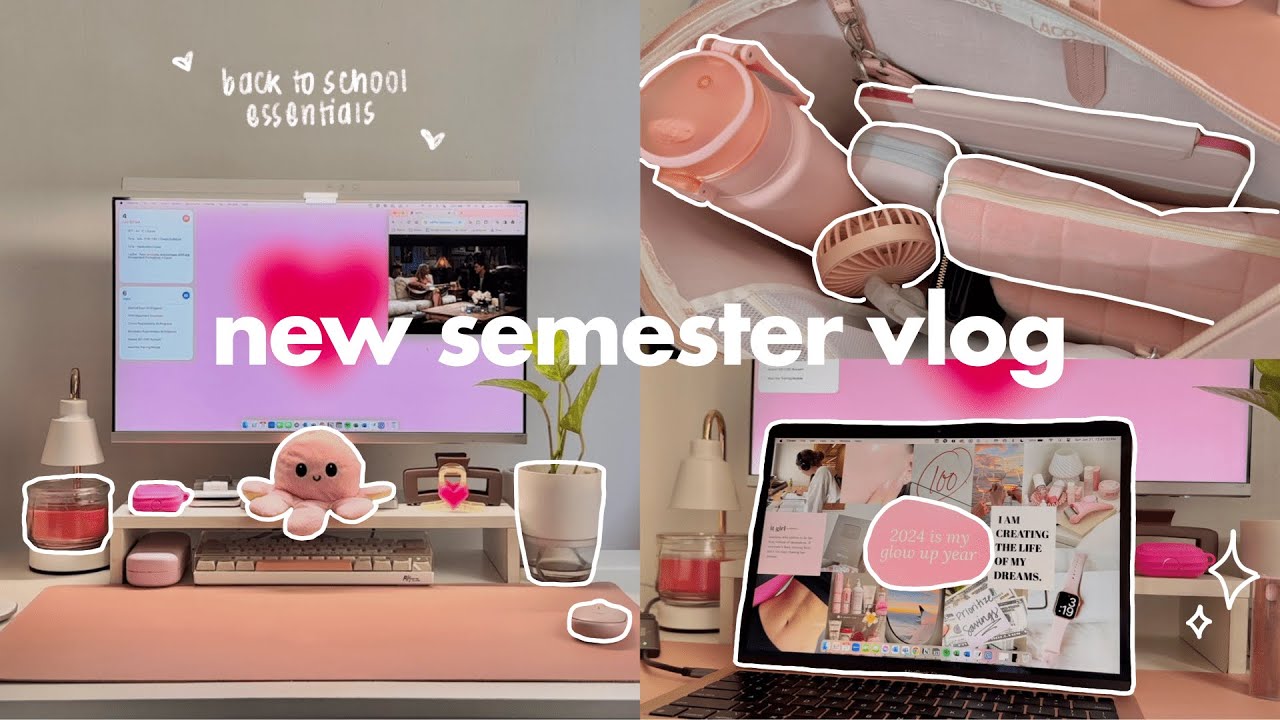 law school diaries ⚖️ start of a new semester (gadget reset, desk tour, shopee haul)