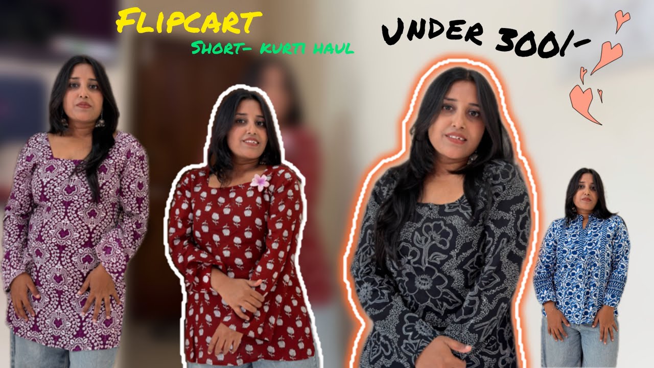 🌟Flipkart Kurti Haul-Everything Under ₹300!😱Seriously,I couldn't believe the quality for this price!