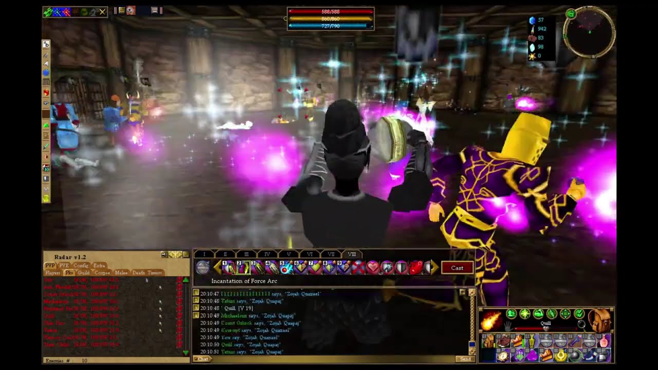 Asheron's Call PVP 2025! 6 Nightmares get 19 kills in Subway!