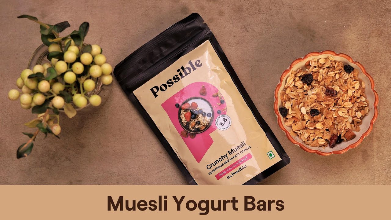 Muesli Yogurt Bars: Healthy Snack Recipe| Possible