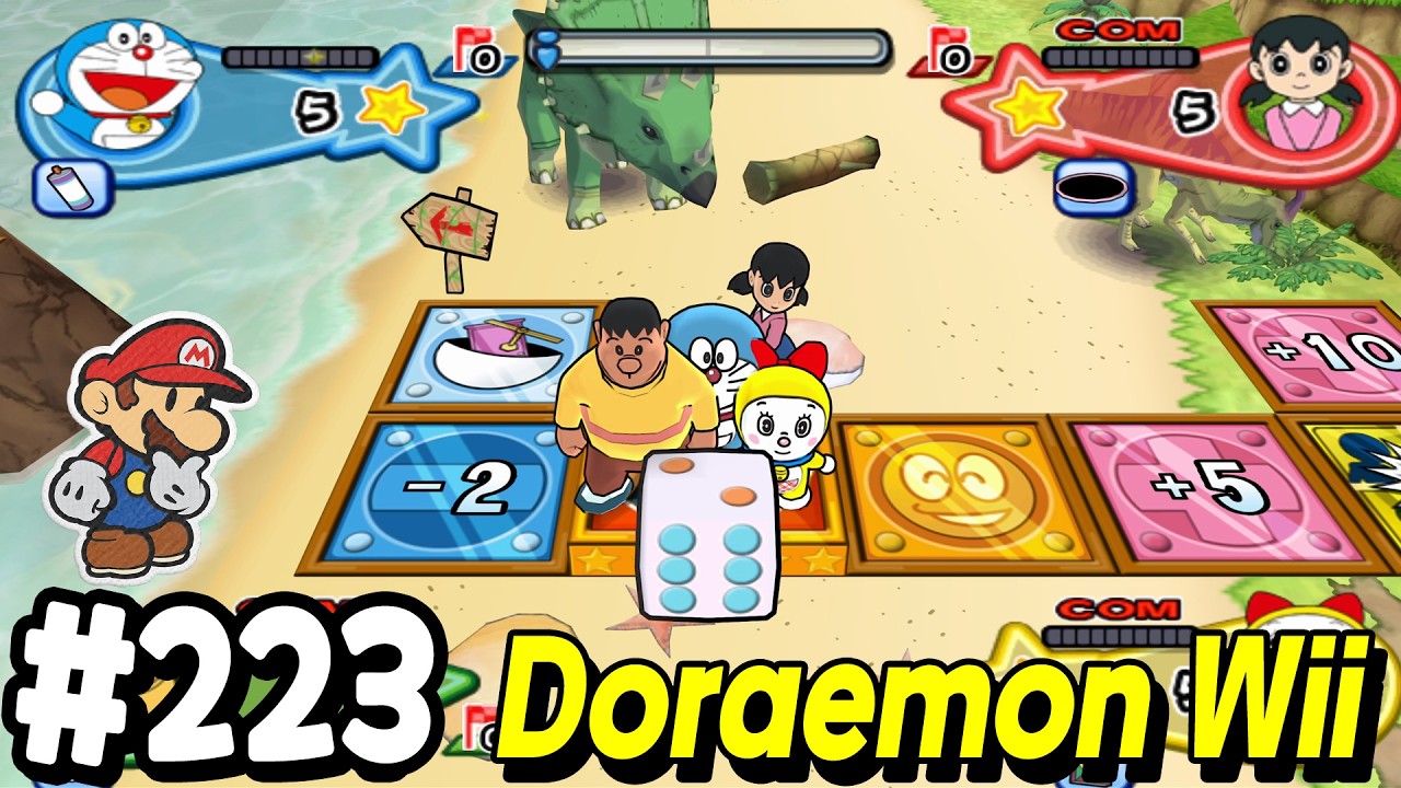 Doraemon Wii (ドラえもん Wii ) - Himitsu Dougu-ou Ketteisen! Walkthrough Part 223 Hard CPU | Alexgaming