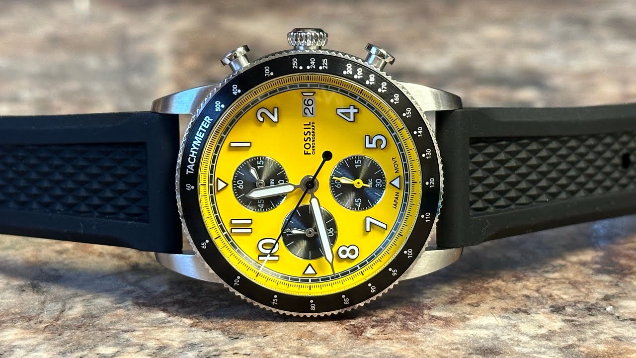 Unboxing and overview: Fossil Sport Tourer Chronograph!