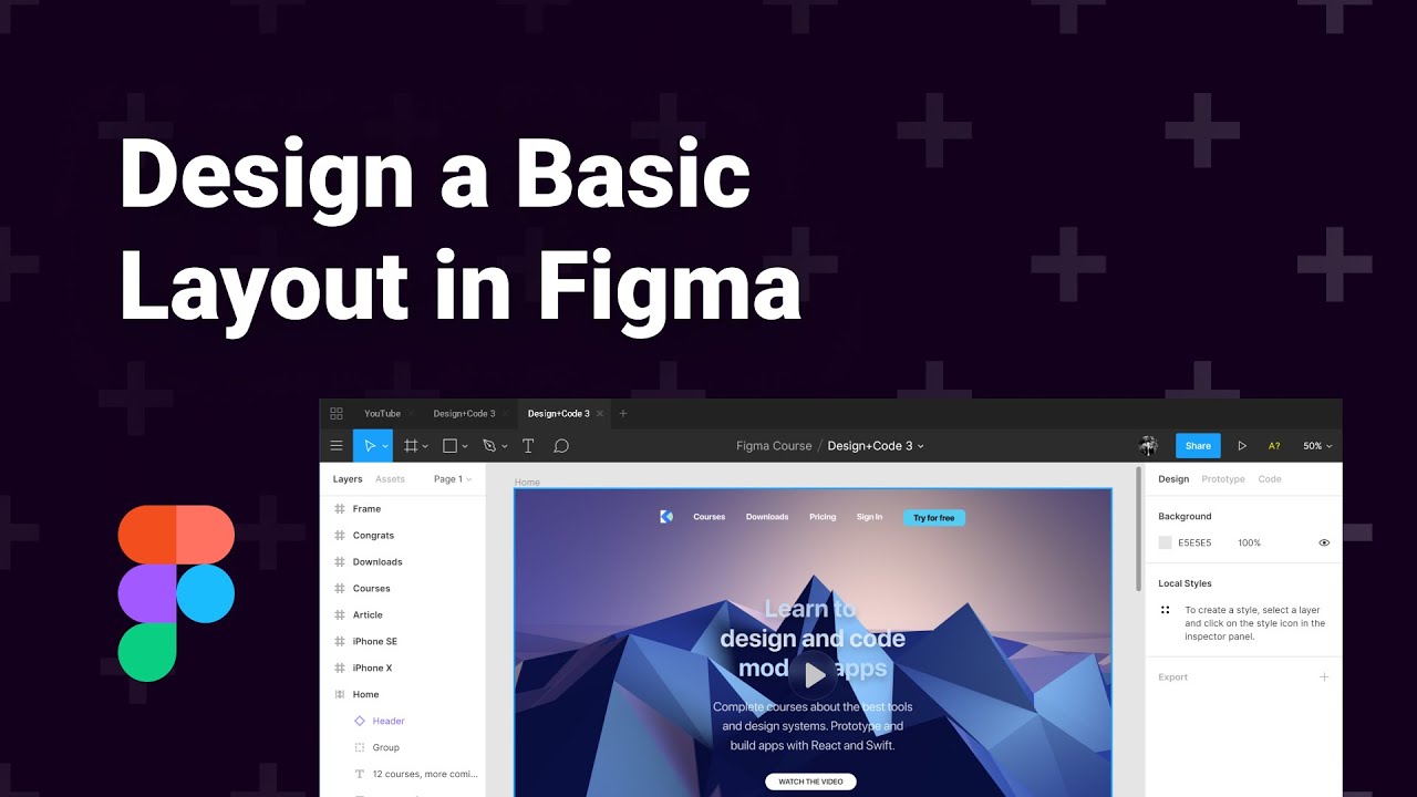 Design a Basic Layout in Figma