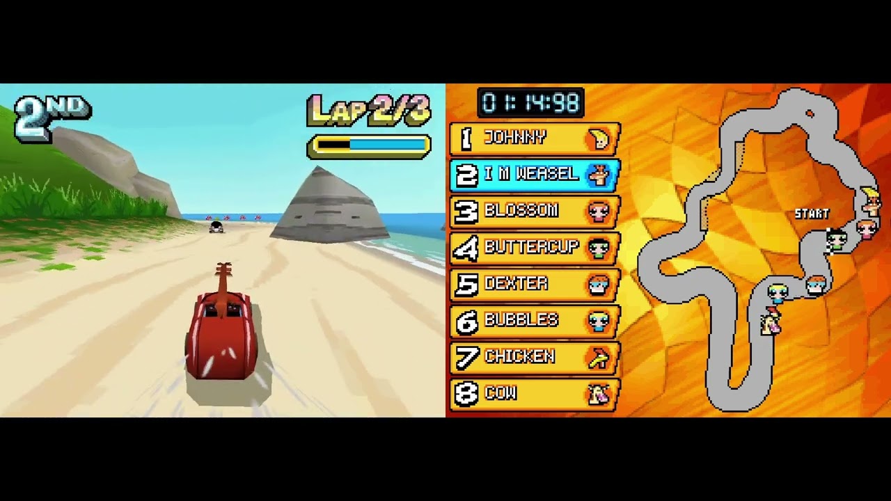 Cartoon Network racing ds playthrough part 1