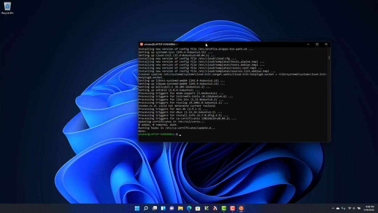 Setting up Ubuntu & gcc on Windows 11