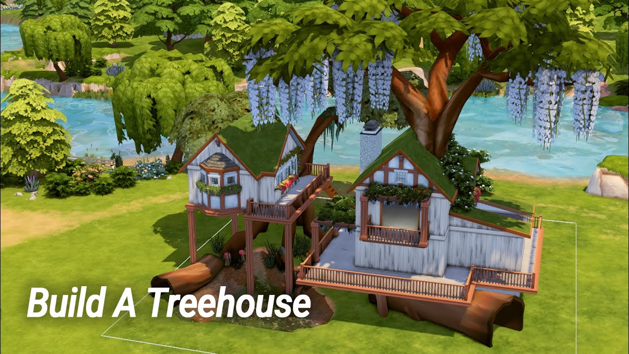 Build a Treehouse in The Sims 4 to live in with no CC