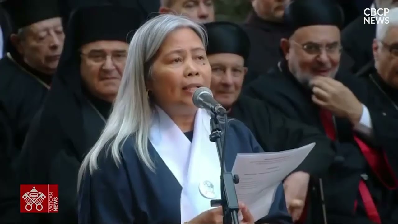 Filipino woman shares with Pope Leo XIV her work helping refugees in Lebanon