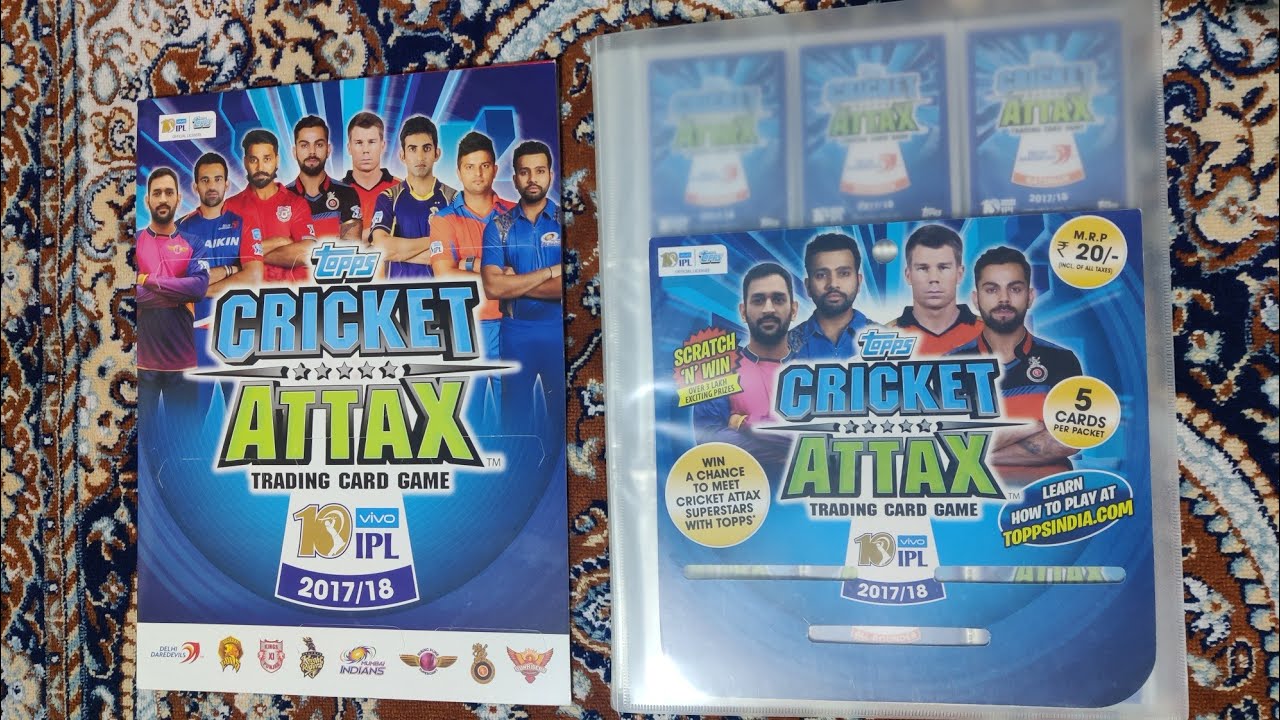 Cricket Attax IPL 2017/18 by Topps India - Complete Set.