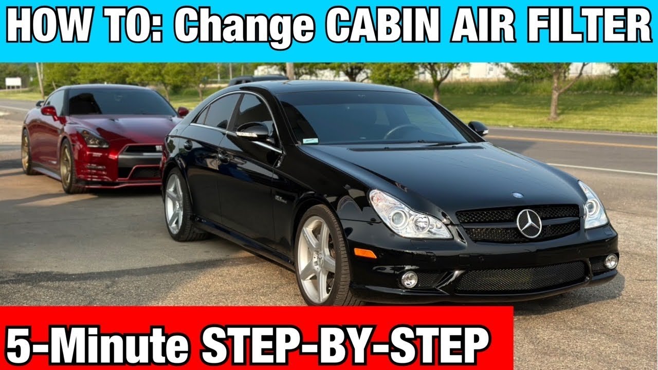 HOW TO Replace CABIN AIR FILTER on 2005-2011 Mercedes Benz CLS