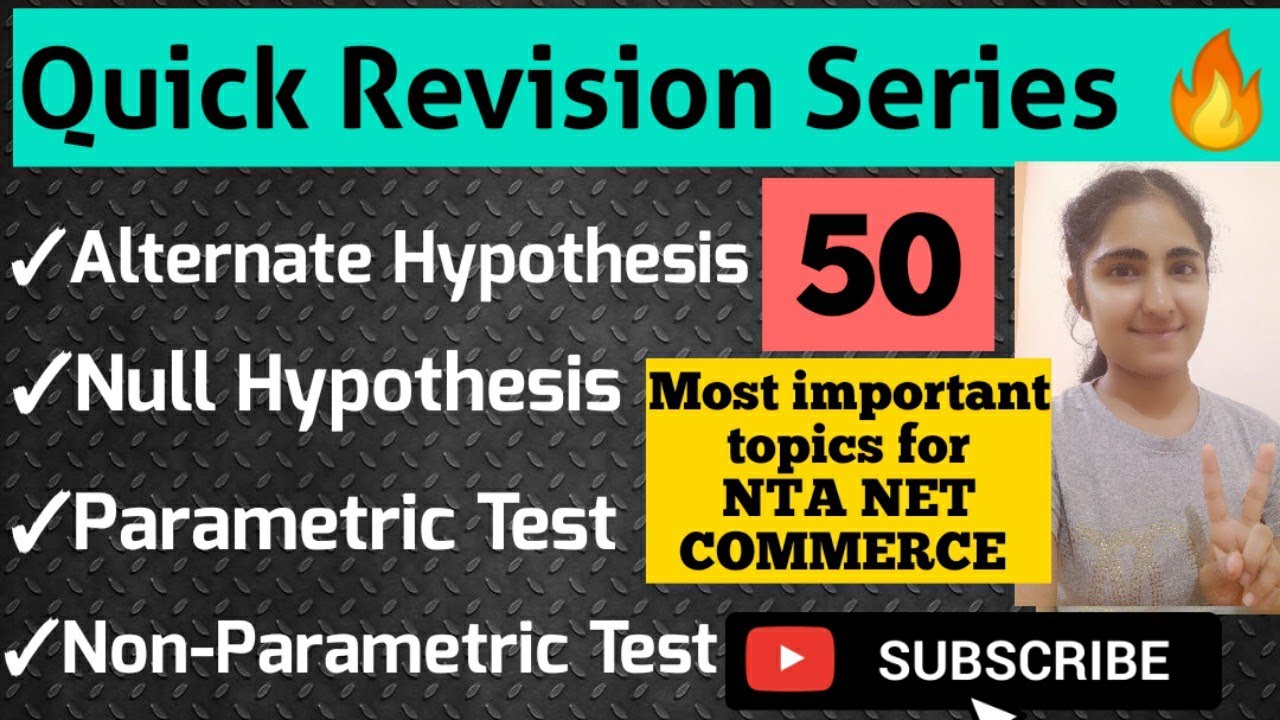 Null hypothesis|| Alternate Hypothesis|| Parametric Test & Non-Parametric Test|| By: Navneet Kaur🙂