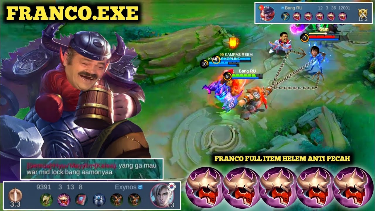 FRANCO.EXE || FRANCO FULL ITEM HELEM ANTI PECAH WAR MID