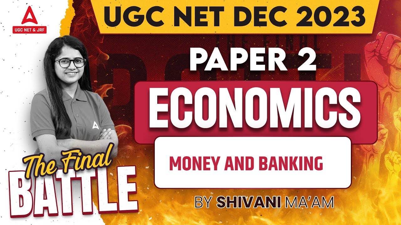 UGC NET Economics | Money &  Banking  UGC NET | UGC NET Paper 2 Economics by shivani sharma