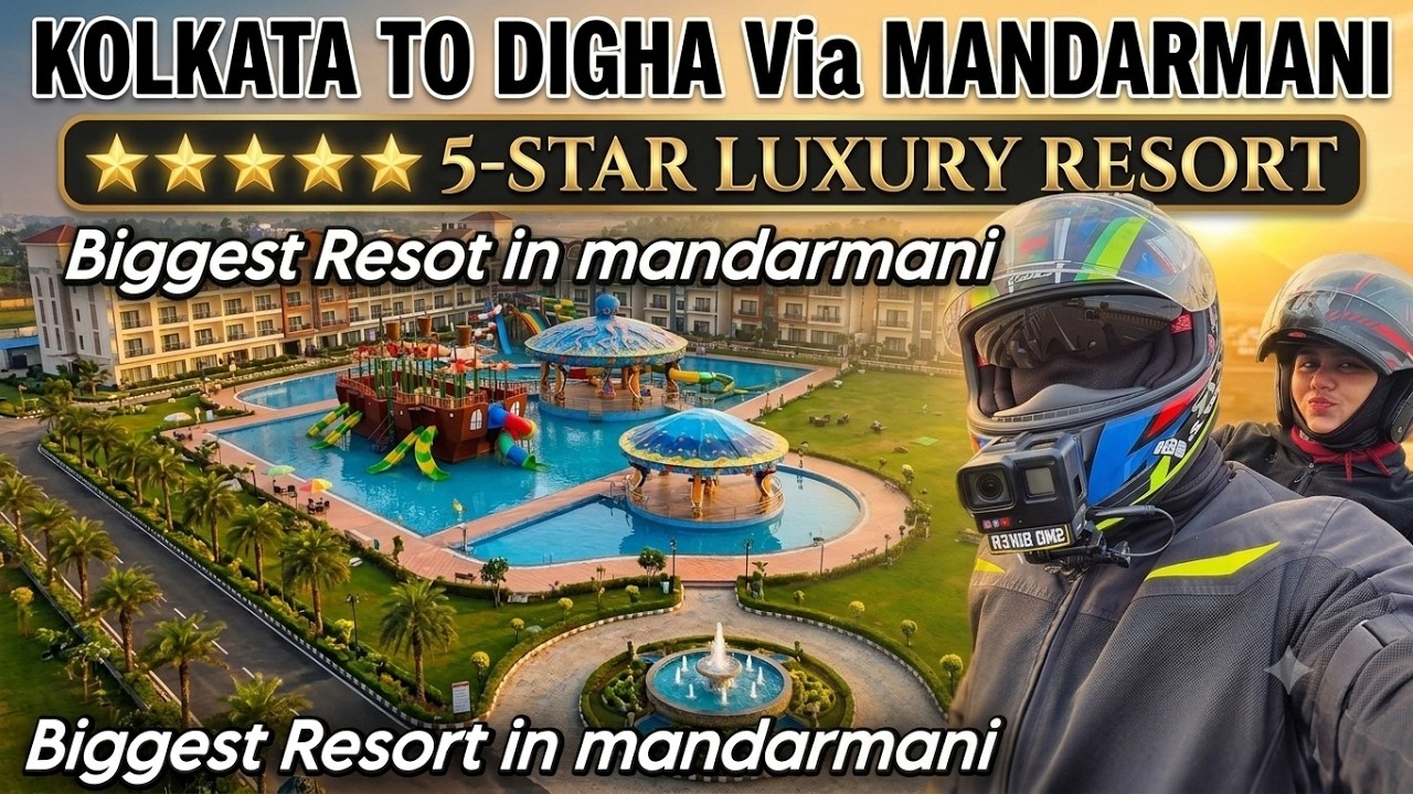 KOLKATA TO DIGHA by BIKE | BIGGEST Resort in MANDARMANI😍 | Via Mandarmoni #smdbiker #digha #resort
