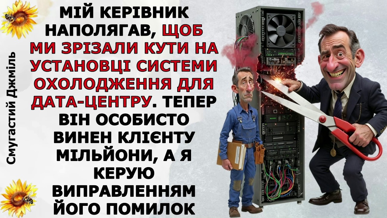 Мій керівник наполягав, щоб ми зрізали кути на установці системи охолодження для дата-центру...