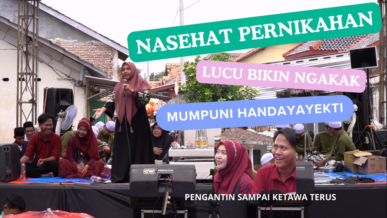 Mumpuni Handayayekti nasehat pernikahan lucu bikin ngakak sampai pengantin tidak berhenti ketawa