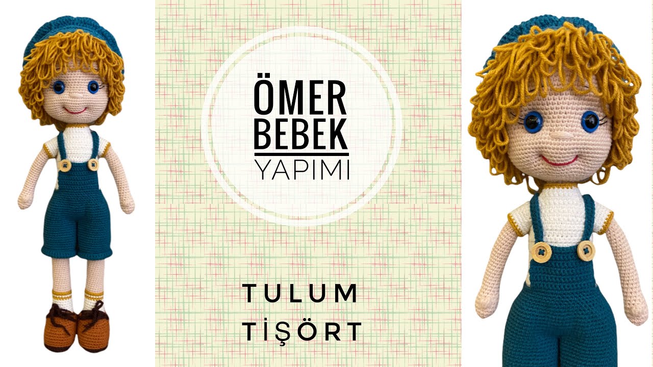 Amigurumi Erkek Bebek~Ömer Bebek👶 ENGLISH SUBTITLES (Tulum,Tişört) 3/4