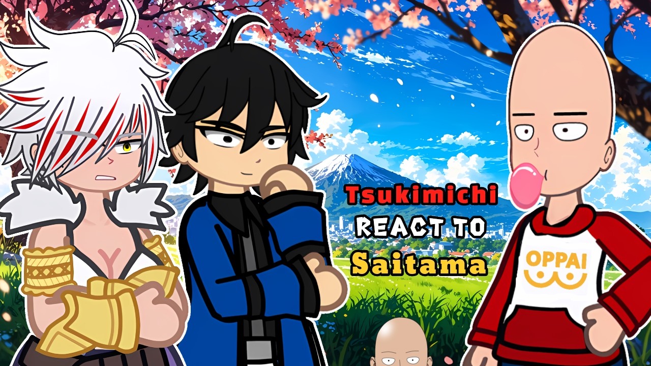 Tsuki ga Michibiku Isekai Douchuu React To Saitama  One Punch-Man | Gacha React 🇺🇸🇧🇷