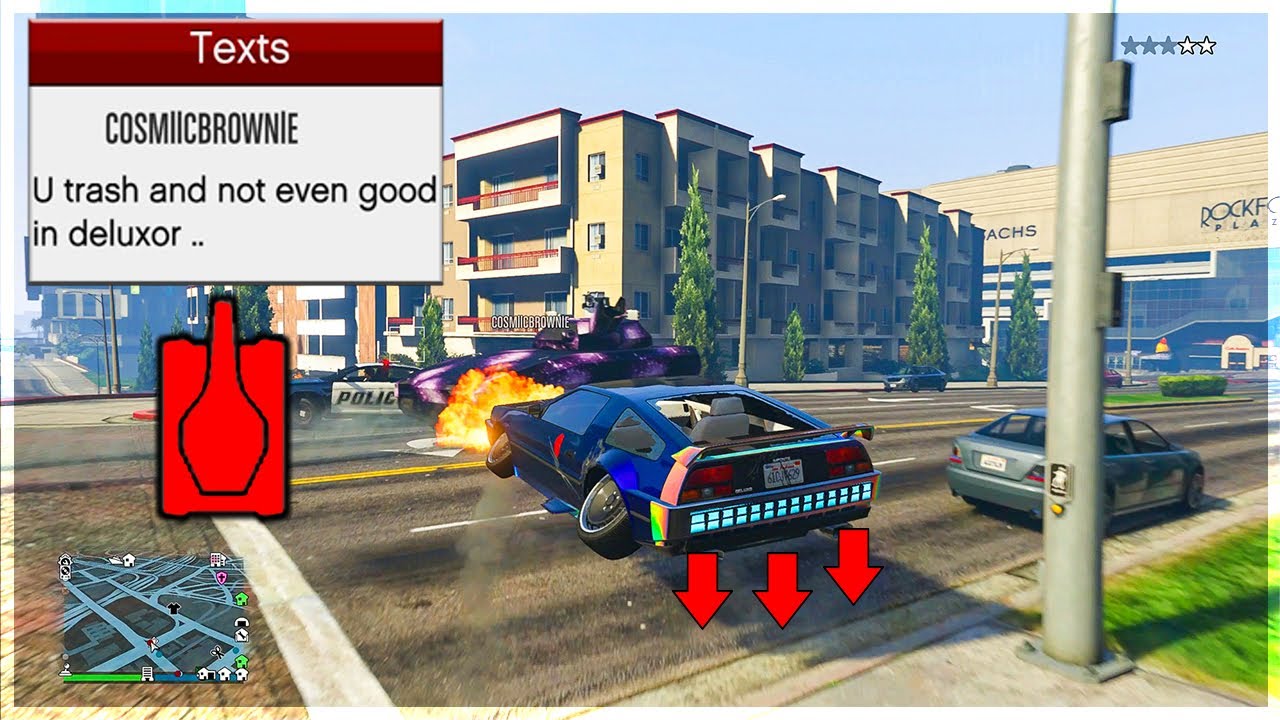 Deluxo Троллинг Гриферы уклоняются от ракет в GTA Online