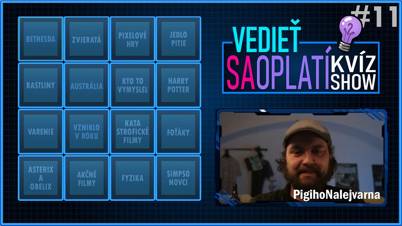 Kvíz Show I Vedieť sa oplatí #11 I Hosť @PilgerfilmPigi