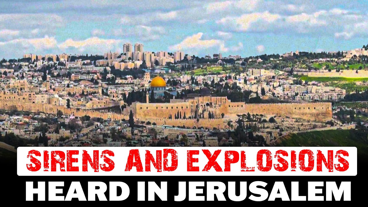 Sirens and explosions heard in Jerusalem after Iran launched missiles towards Israel