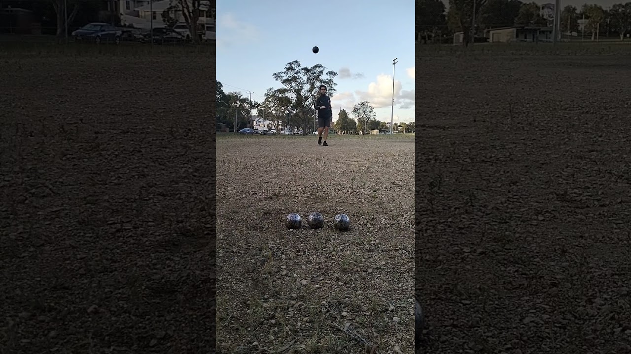 Petanque Shooting Practice - Shooting In-between Boules. #petanque #petanqueaustralia #asmr #sports