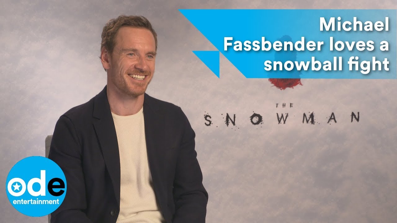 The Snowman: Michael Fassbender loves a snowball fight