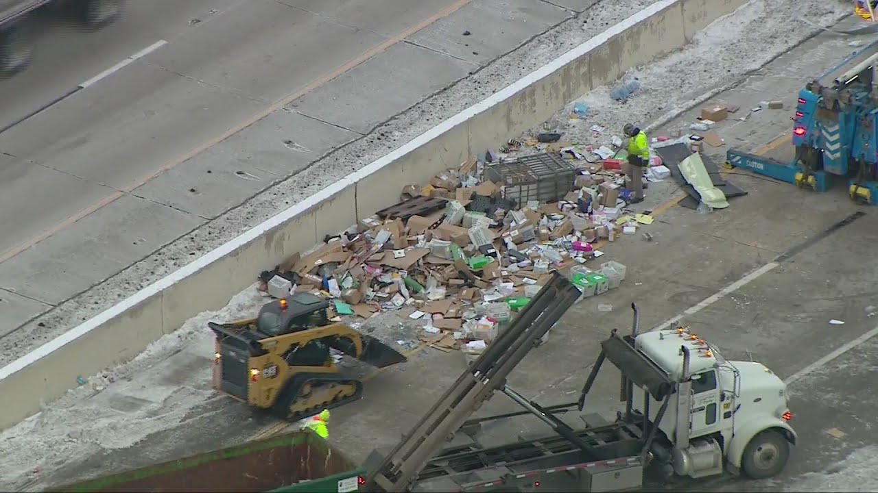 Drivers face backups after truck spills mail along I-65 in NW Indiana