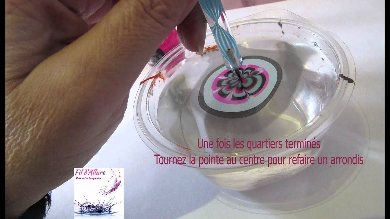 Tutoriel : Comment faire un cabochon Watermarble !