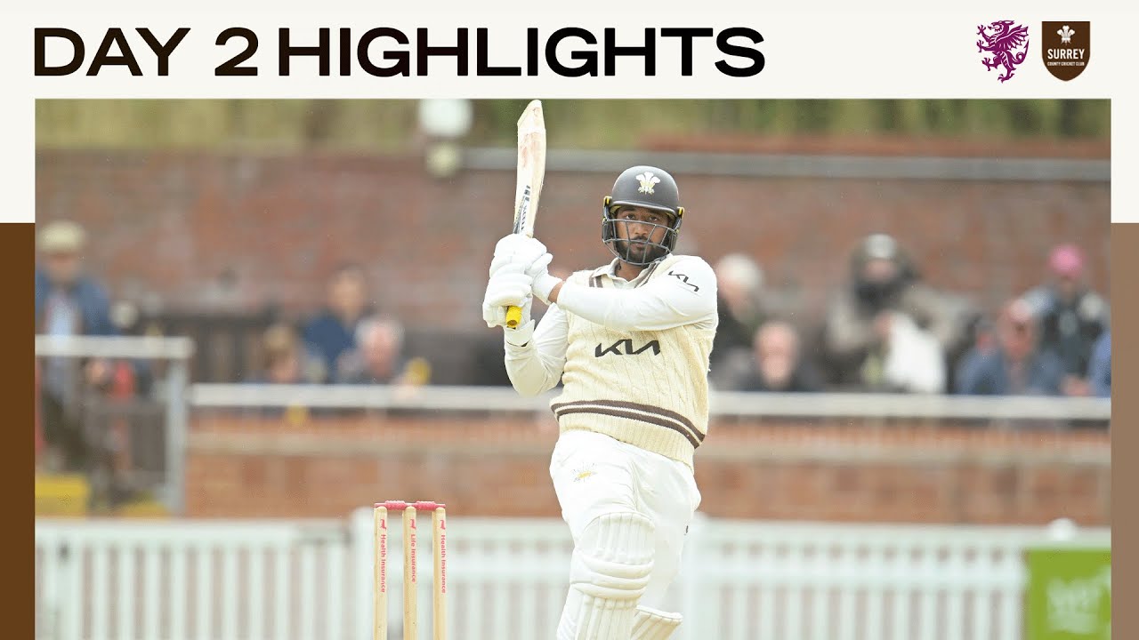 HIGHLIGHTS: Surrey battle hard on second day at Somerset
