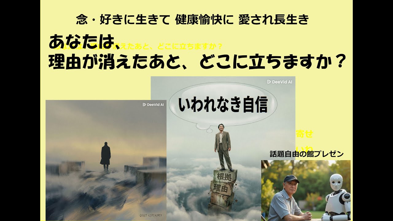 あなたは理由が消えた後何処に立ちますか？　いわれなき自信　0206