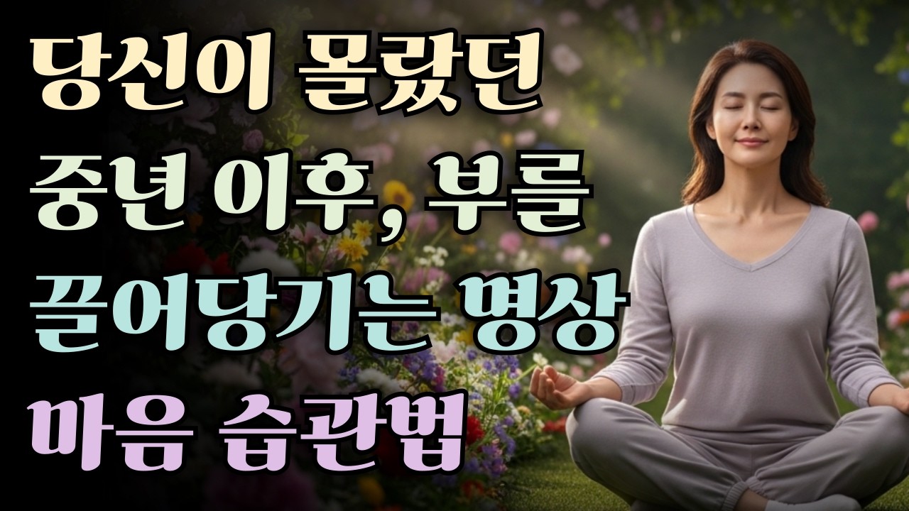 아무도 알려주지 않은 중년 이후, 부를 끌어당기는 마음 습관