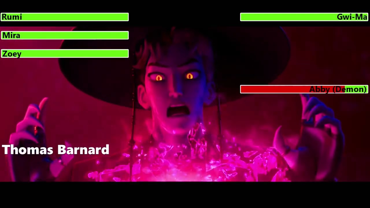 KPop Demon Hunters (2025) Финальная битва с полосками здоровья 3/3