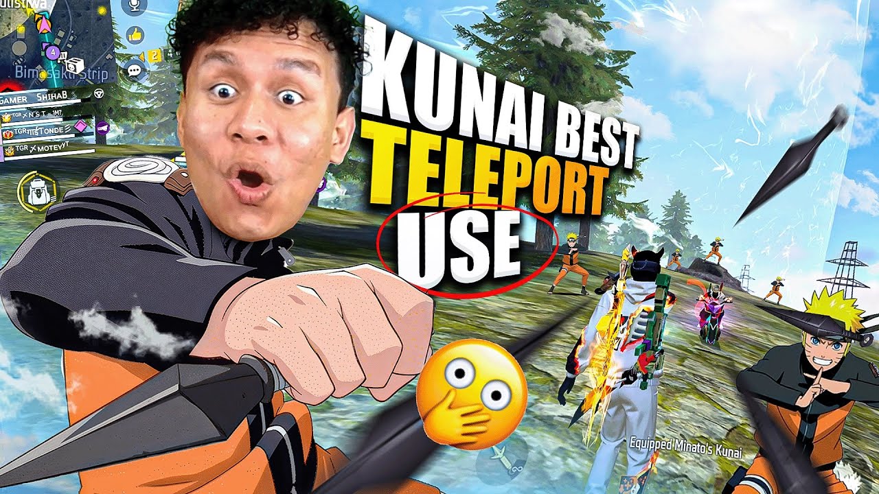 Teleport Anywhere The Best Use of Naruto Kunai in Free Fire 😎 Tonde Gamer