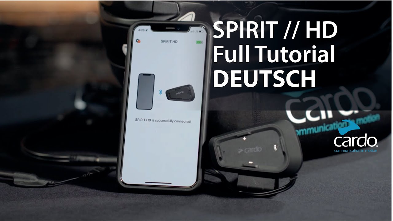 Cardo SPIRIT // SPIRIT HD Full Tutorial Deutsch