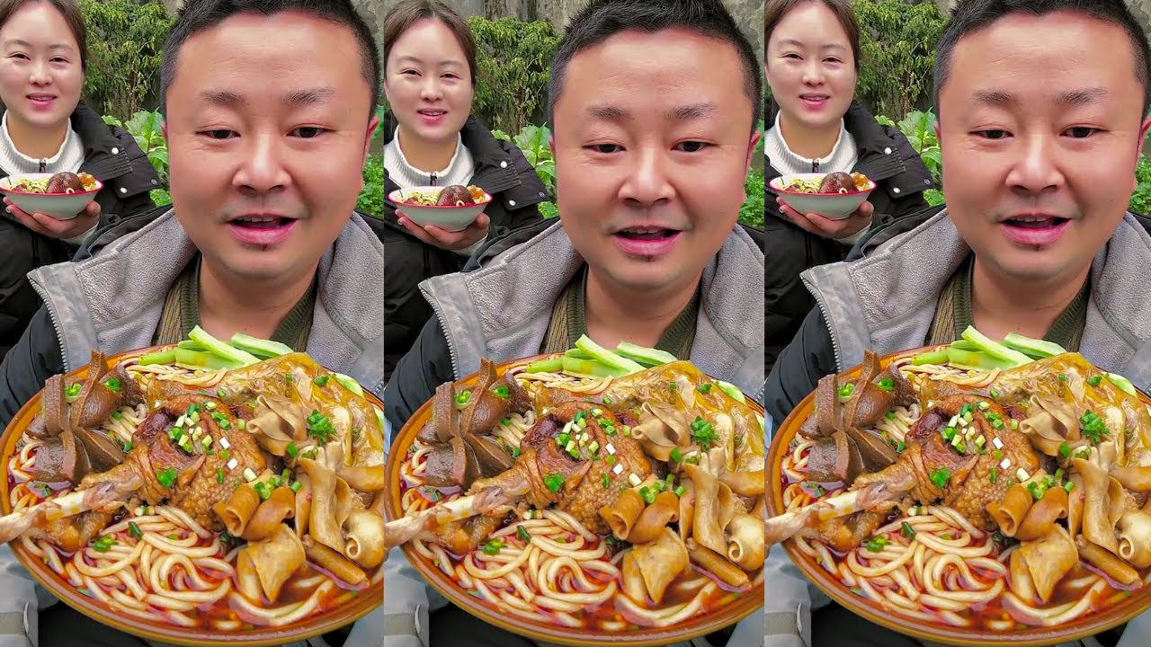 Eating With Axing | Satisfying Spicy Noodles With Duck Meat 🦆🍜 Home-Cooked Supper, So Delicious