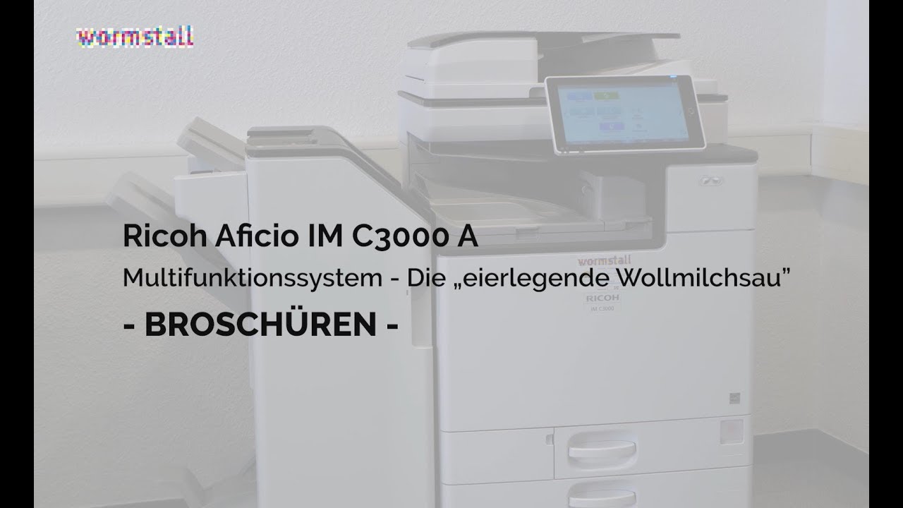 Trauerdruck - Broschüren drucken mit dem Ricoh Aficio IM C3000 A