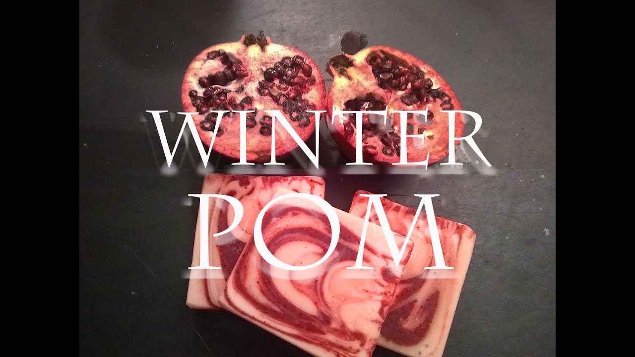 Making Winter Pomegranate Soap