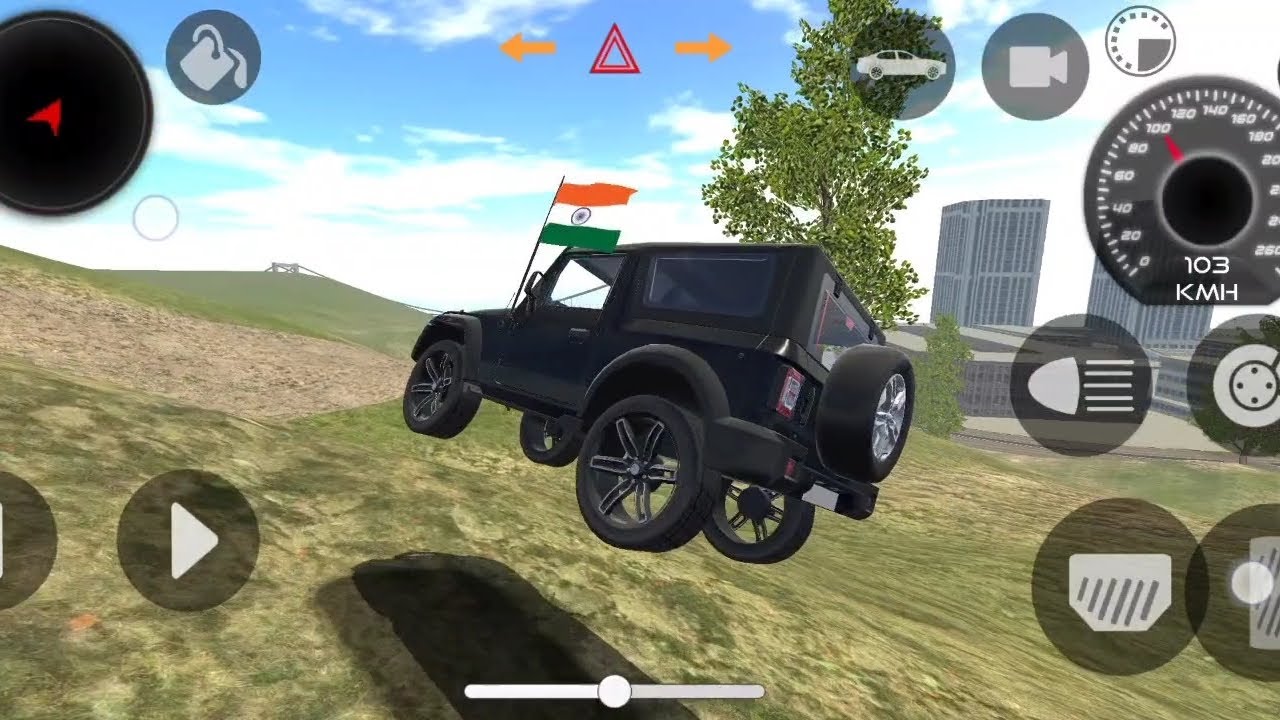 Indian car simulator 3D game 🎮 [thar stand🚘] 