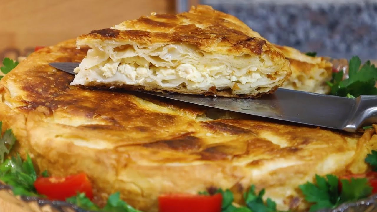 غذا نونی بورک ترکی بدون نیاز به فر👌بامواد کم مشهور در نانوایی و بورک فروشی های ترکیه بسیار خوشمزه 😋