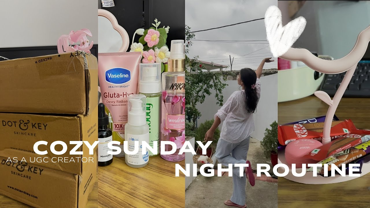 Cozy *SUNDAY* Evening to Night Routine💛|| Pm Skincare, Chocolates, Foxtale mask, Maggie & more… 💌