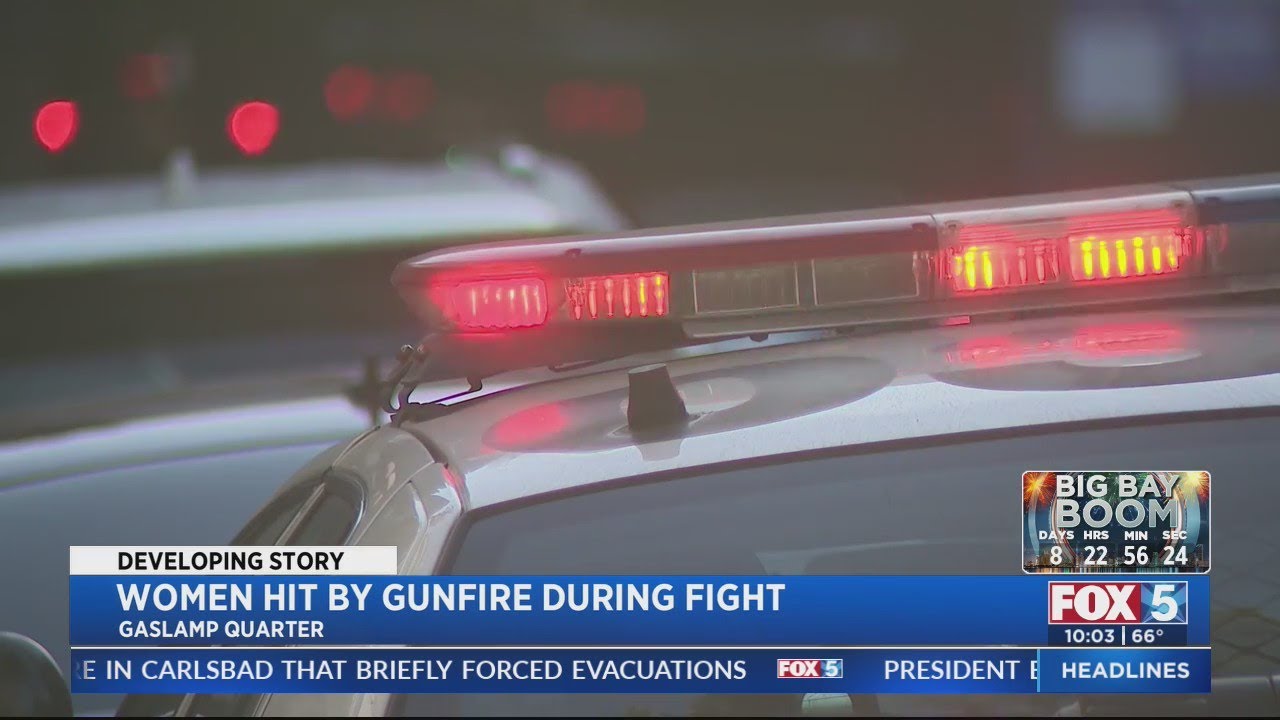 Women Hit By Gunfire From Fight In Busy Gaslamp Quarter