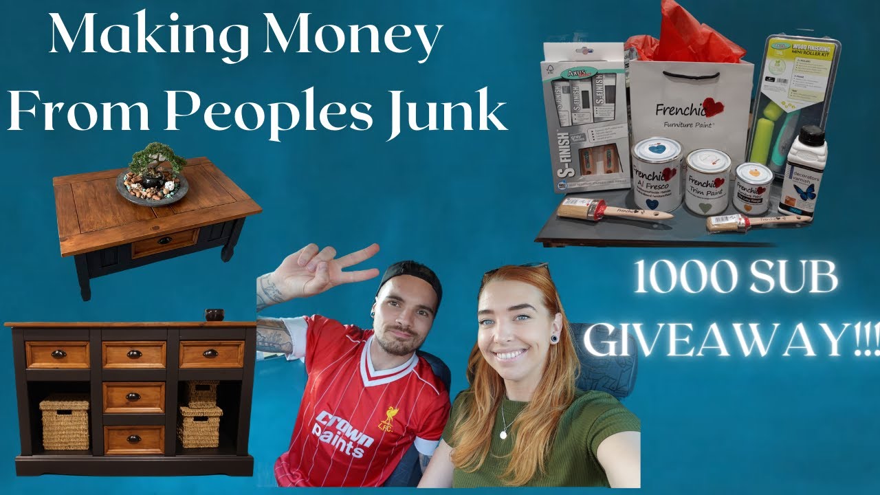 Making Money From People's Junk//Giveaway!! Furniture Flipping UK //Facebook// Profits #sidehustle