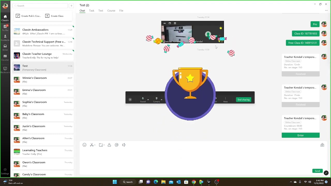 ClassIn: Screenshare Update
