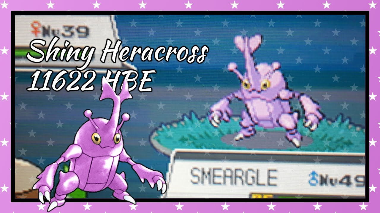 Shiny Heracross after 11622 headbutt encounters